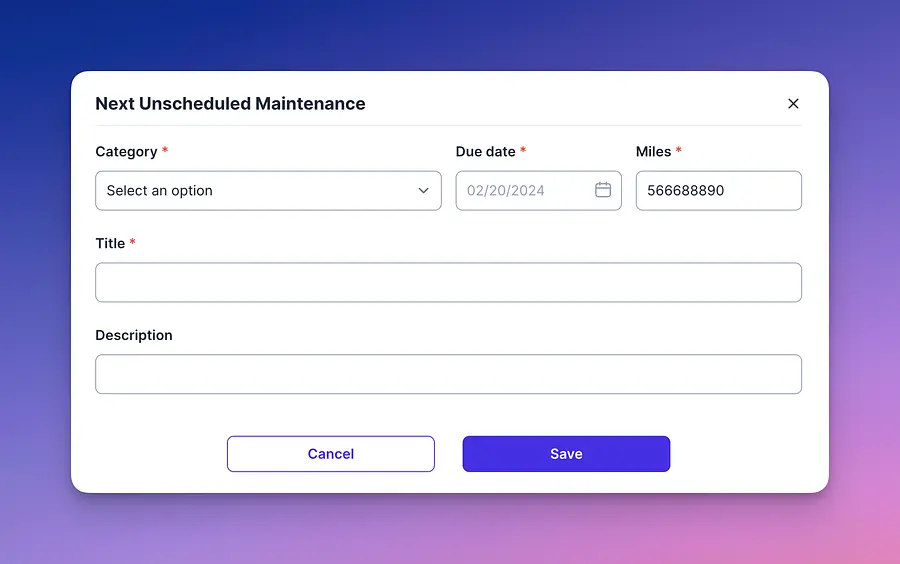 Unschedule maintenance
