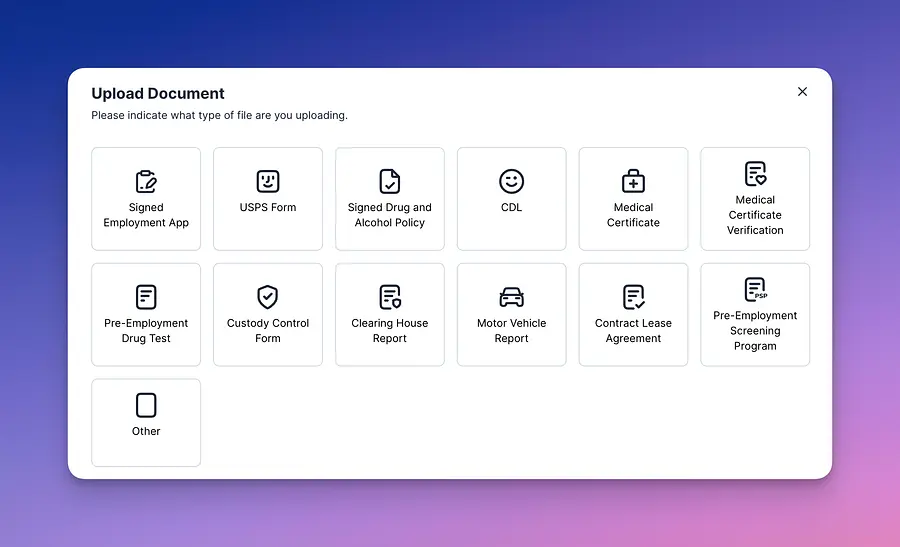Documents to Upload