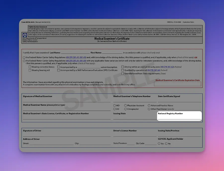 Medical Certificate