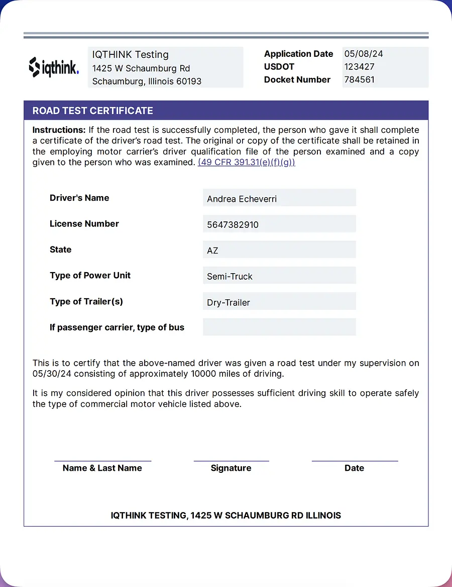 Certificate Sample