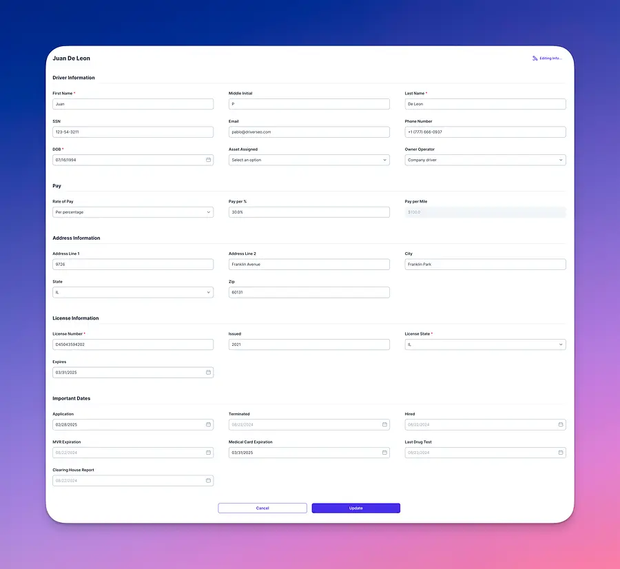 Edit Menu